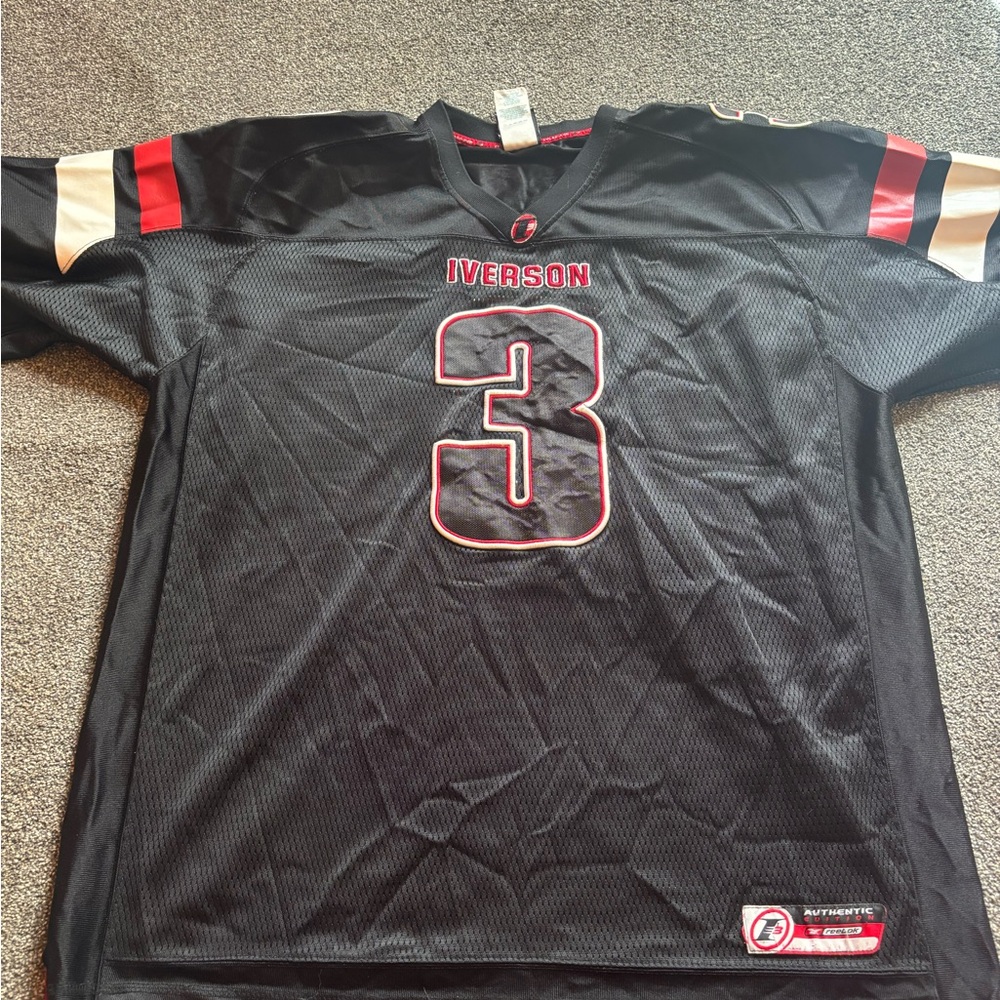 Vintage Y2K SZ XL Reebok Black Iverson Men's Jersey Shirt